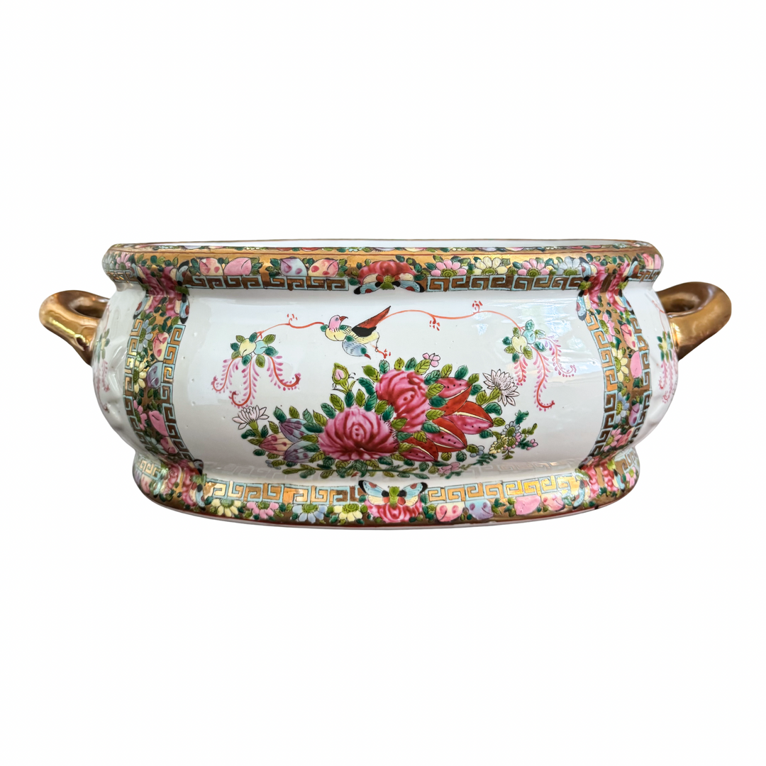 Vintage Rose Canton Footbath Planter