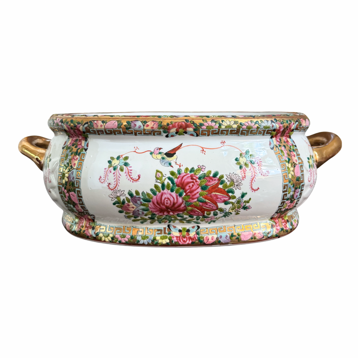 Vintage Rose Canton Footbath Planter