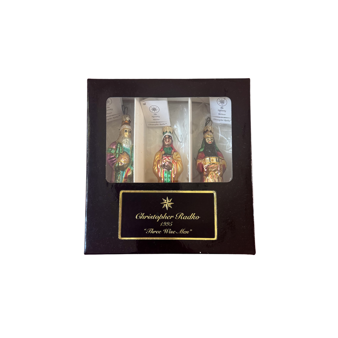 Christopher Radko Three Wise Men 1995 Ornament Set