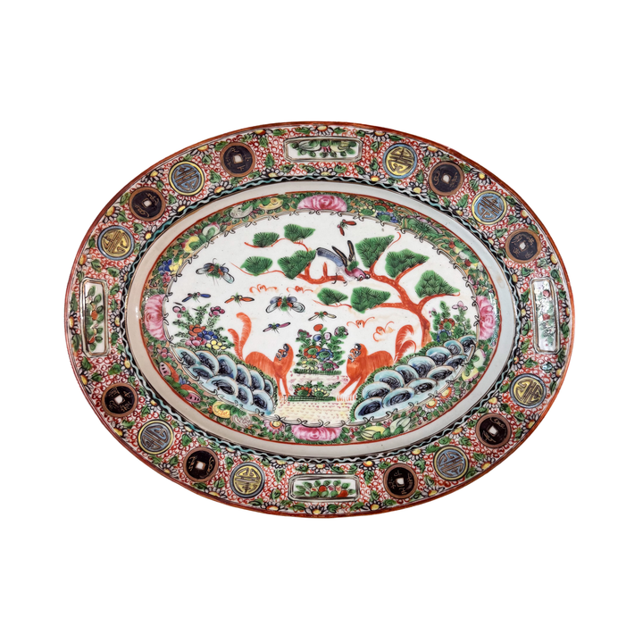 Antique Famille Rose Platter