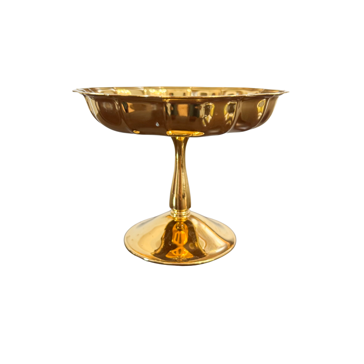 Vintage International Silver Company Gold-Plated Compote