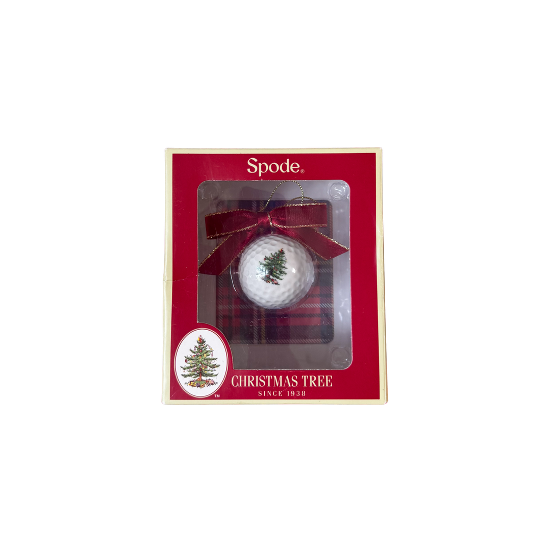 Spode Christmas Tree Golf Ball Ornament