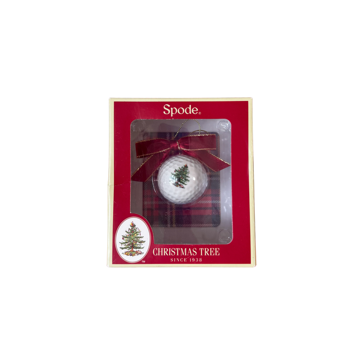 Spode Christmas Tree Golf Ball Ornament