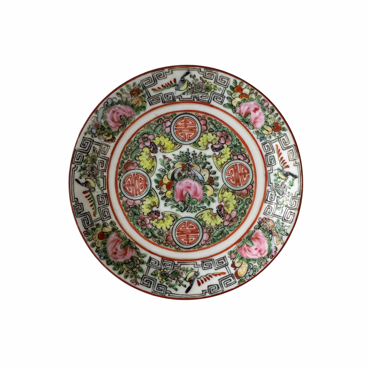 Antique Rose Canton Saucers