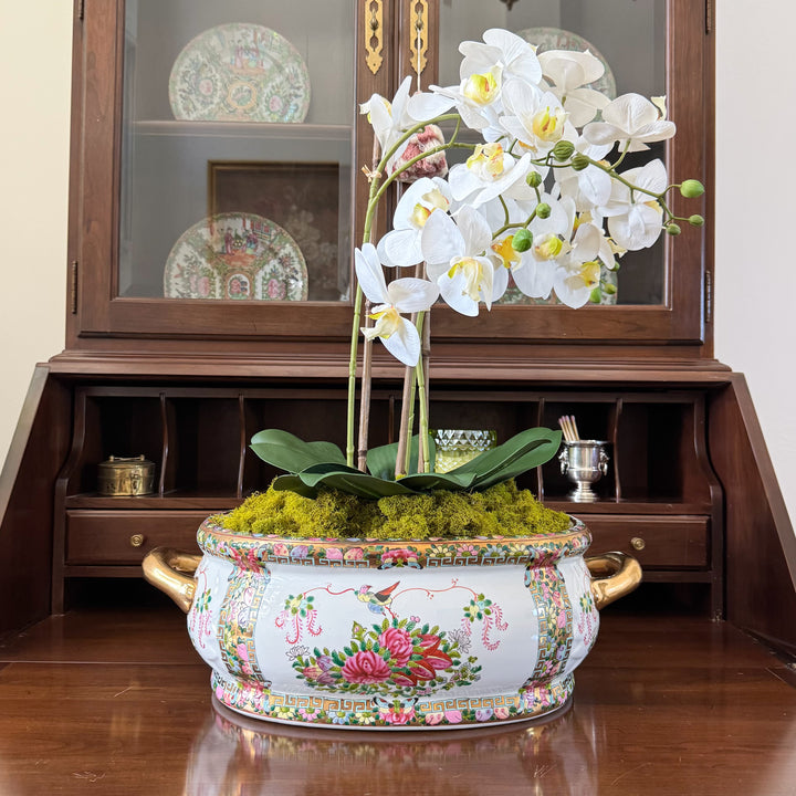 Vintage Rose Canton Footbath Planter