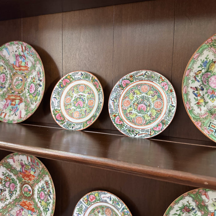 Antique Rose Canton Saucers