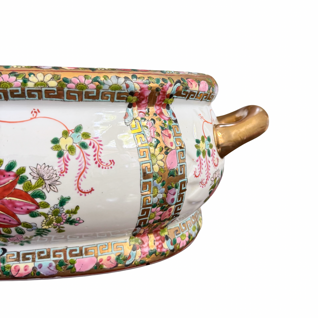 Vintage Rose Canton Footbath Planter