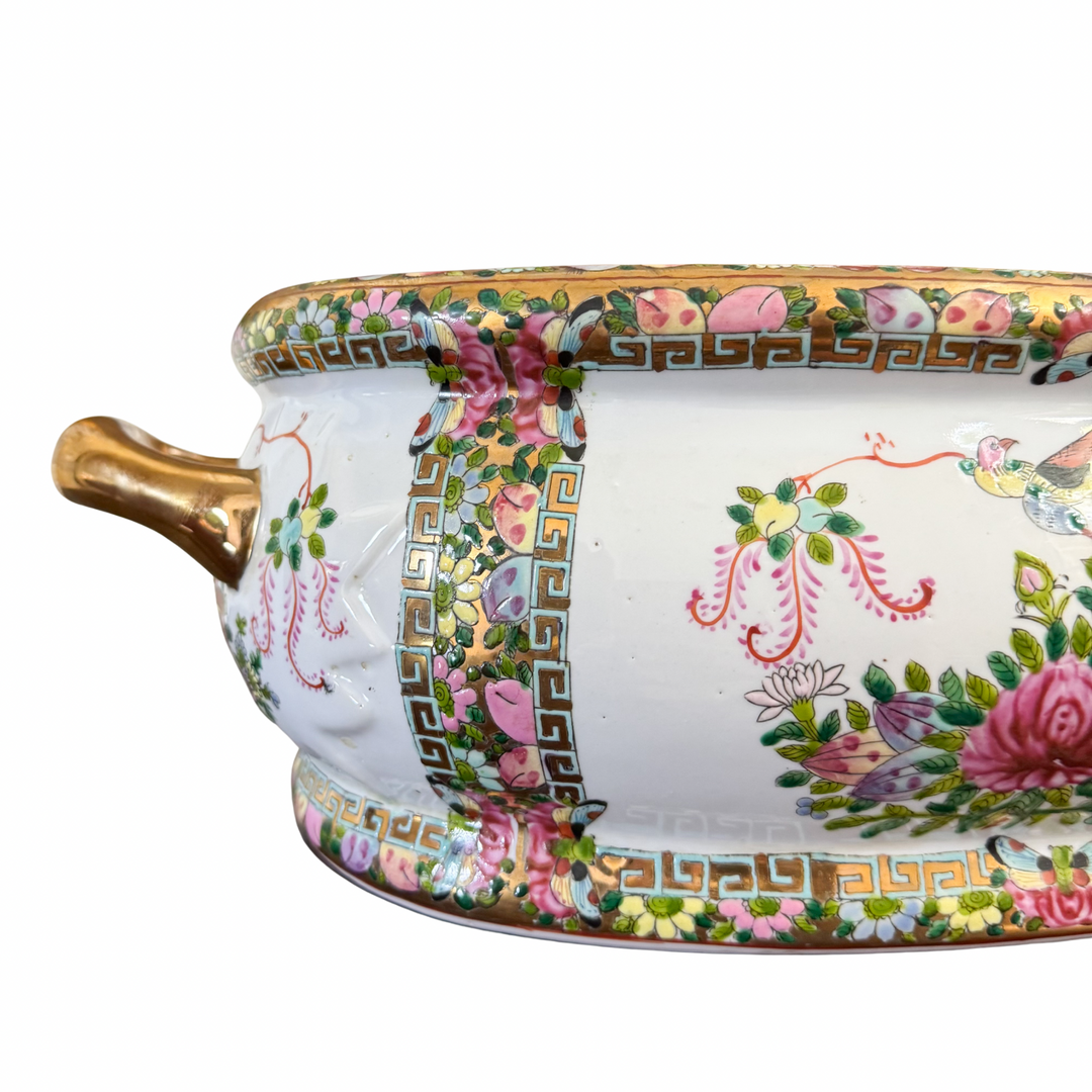 Vintage Rose Canton Footbath Planter