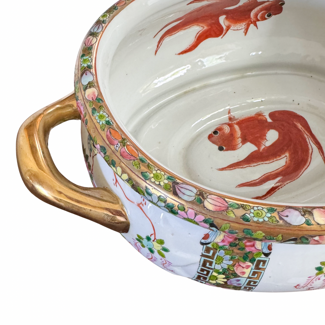 Vintage Rose Canton Footbath Planter