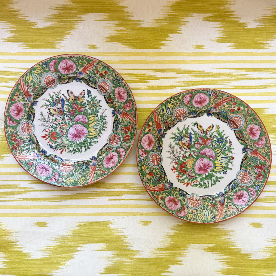 Antique Rose Canton Plate