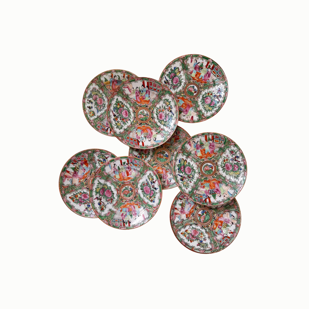 7" Rose Medallion Plates 