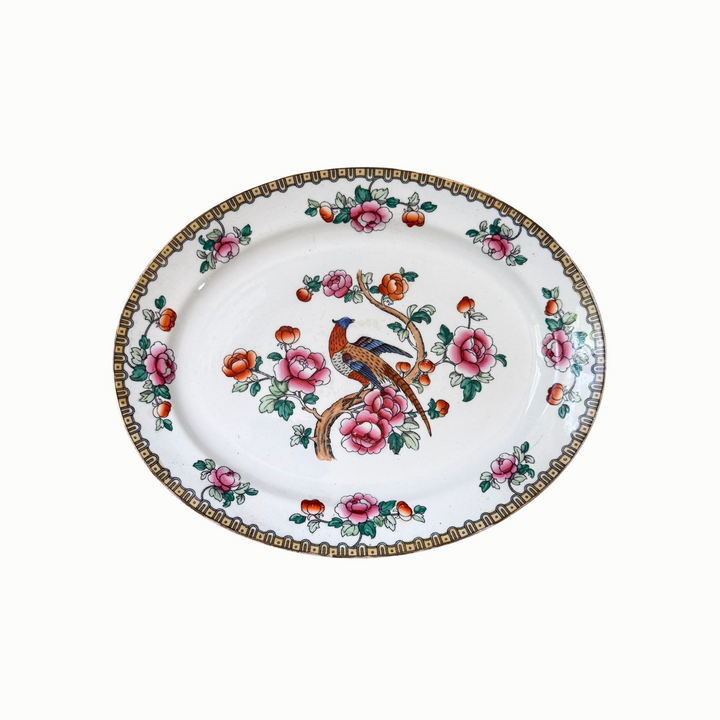 Antique F. Winkle Whieldon Ware Pheasant Platter