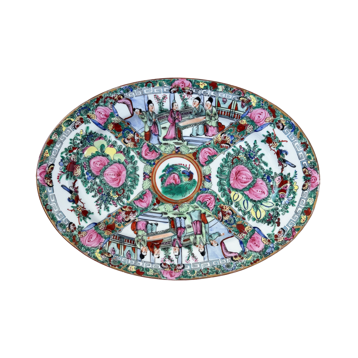Vintage Rose Medallion Platter