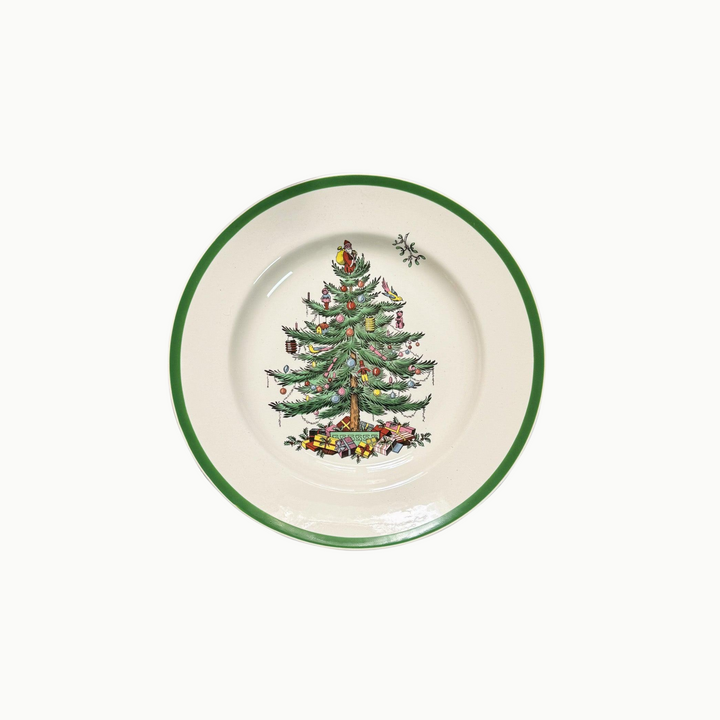 Vintage Spode Christmas Tree Dinner Plates Made in England - Sold Individually