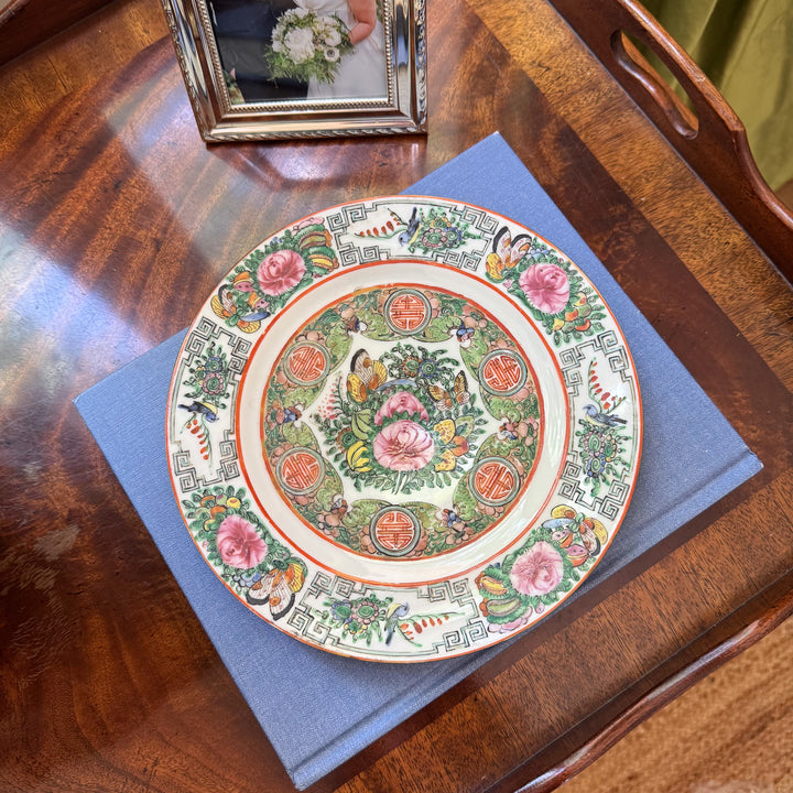 Vintage Rose Canton Plate