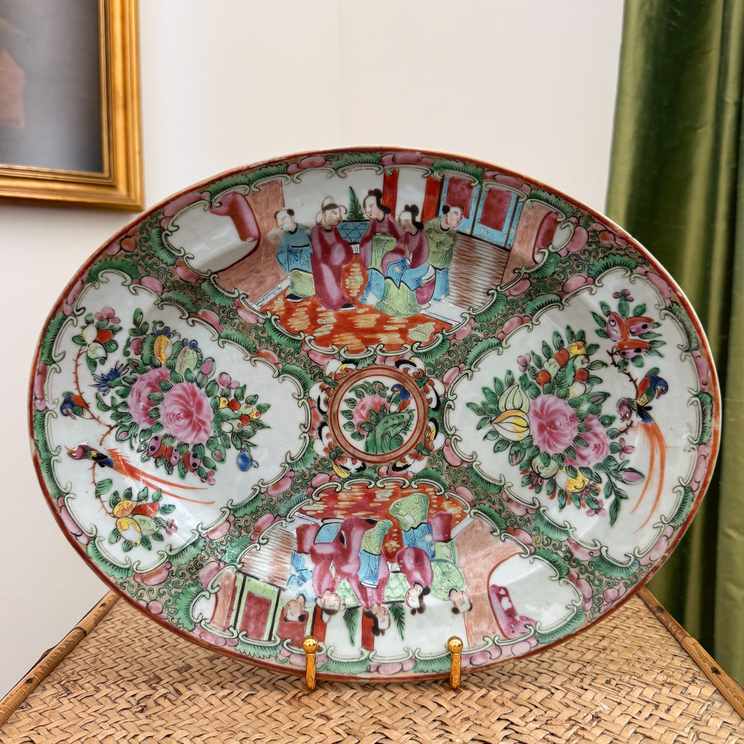 Antique Rose Medallion Platter