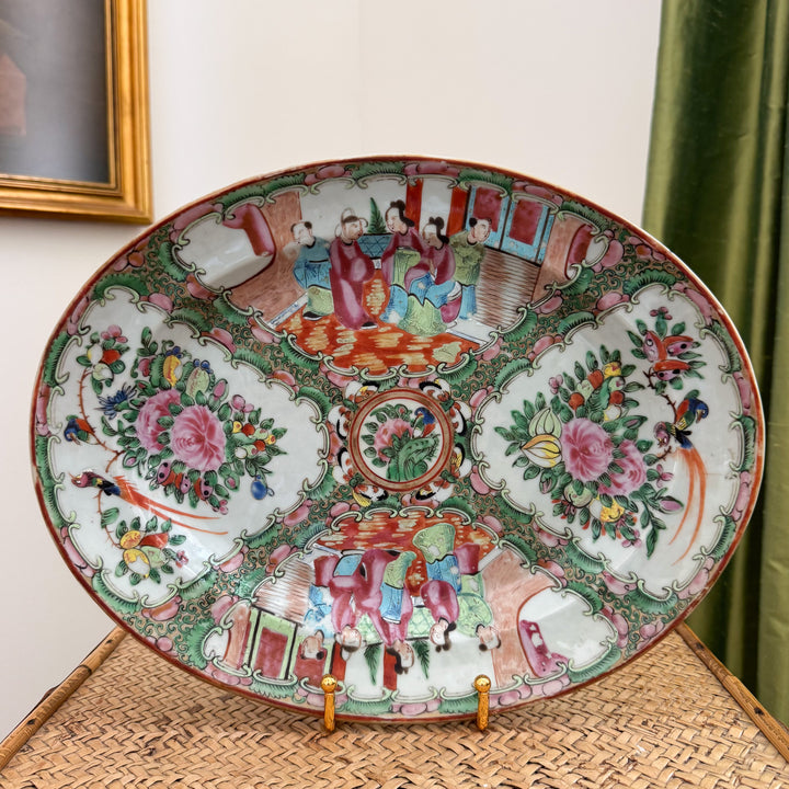 Antique Rose Medallion Platter