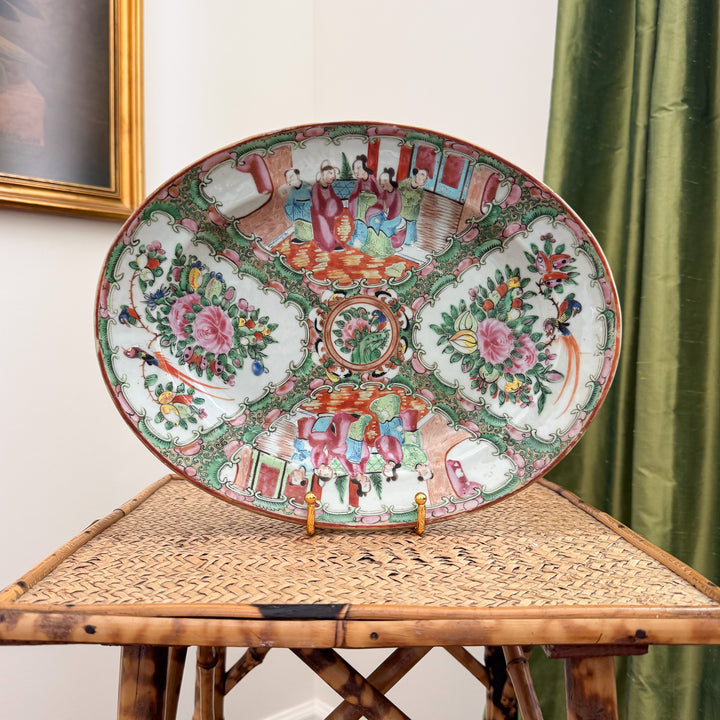 Antique Rose Medallion Platter