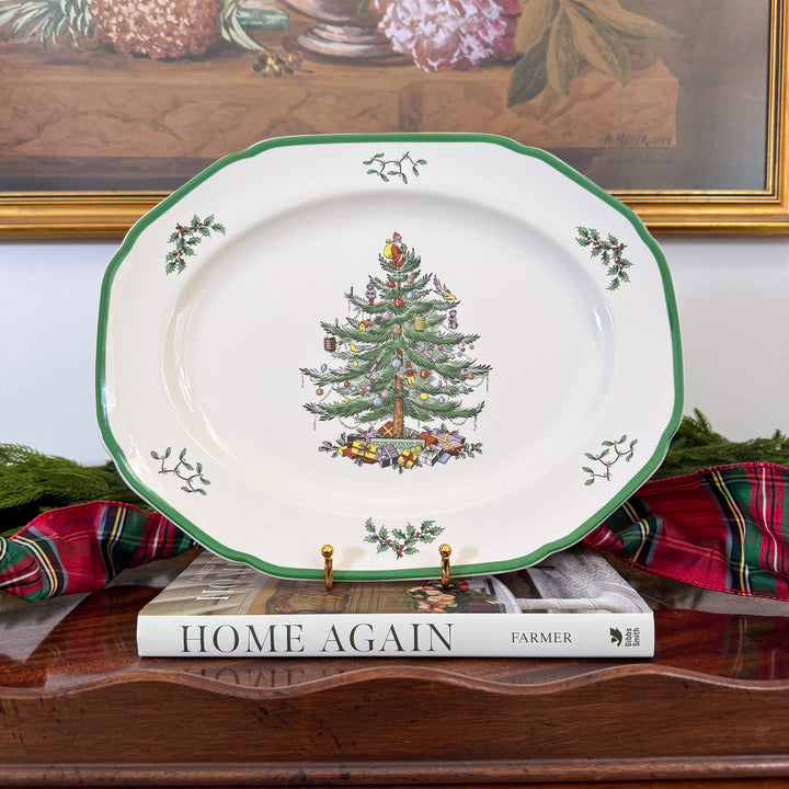 Vintage Spode Christmas Tree Large Platter