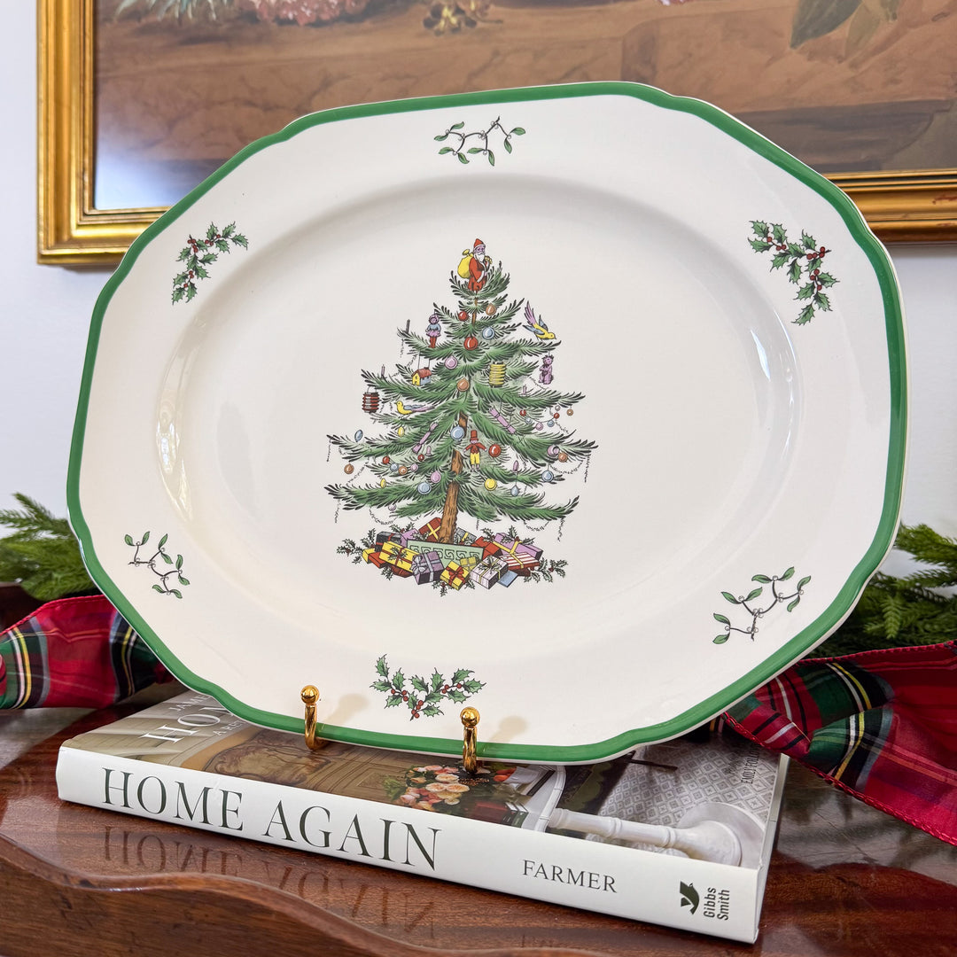 Vintage Spode Christmas Tree Large Platter