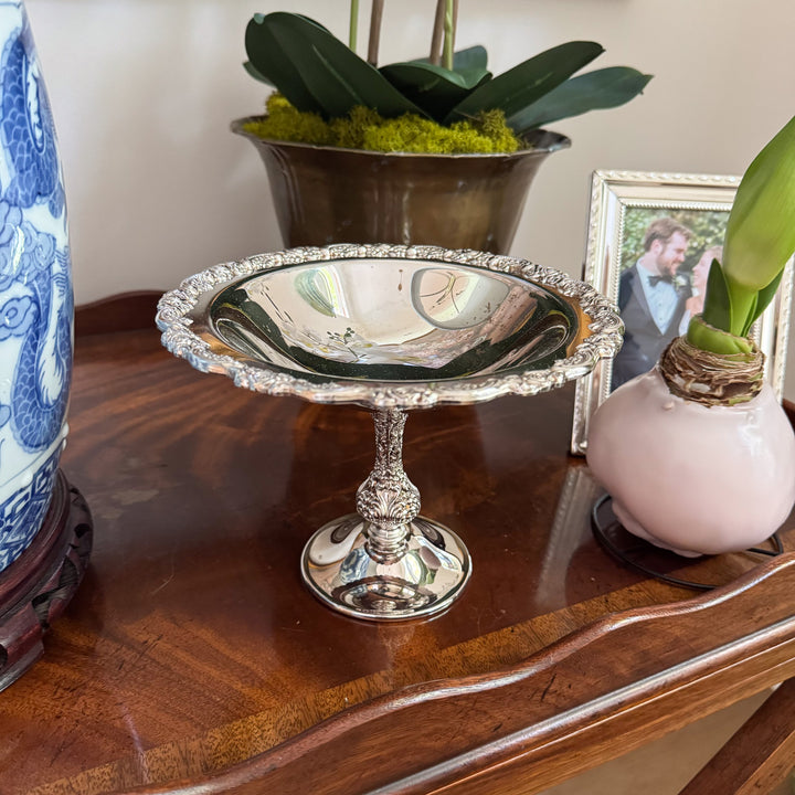 Oneida Silverplate Pedestal Compote Candy Dish