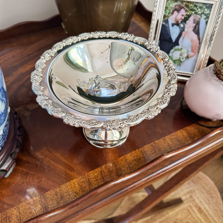 Oneida Silverplate Pedestal Compote Candy Dish