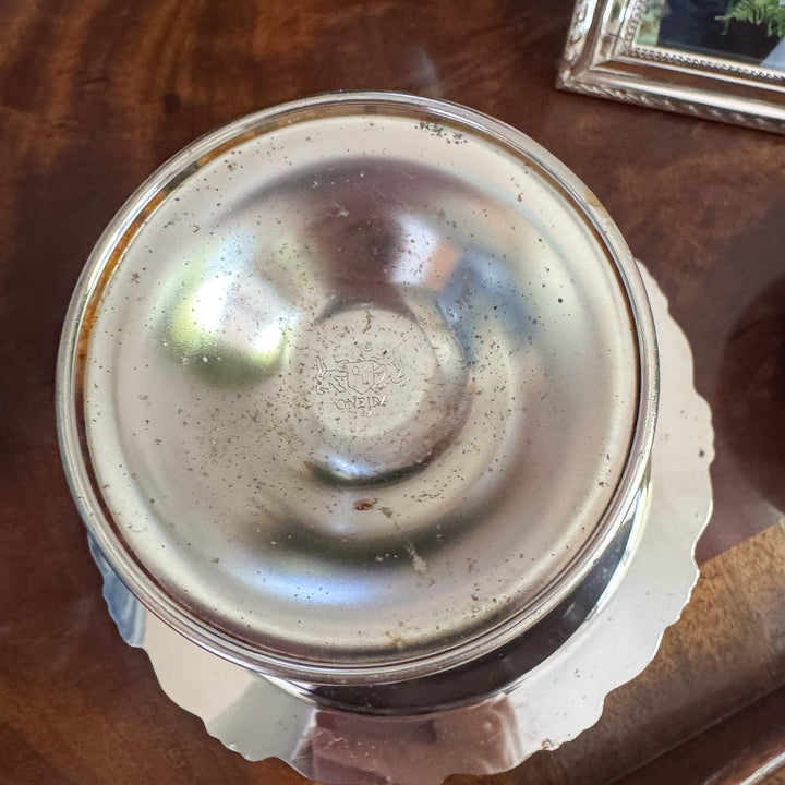 Oneida Silverplate Pedestal Compote Candy Dish
