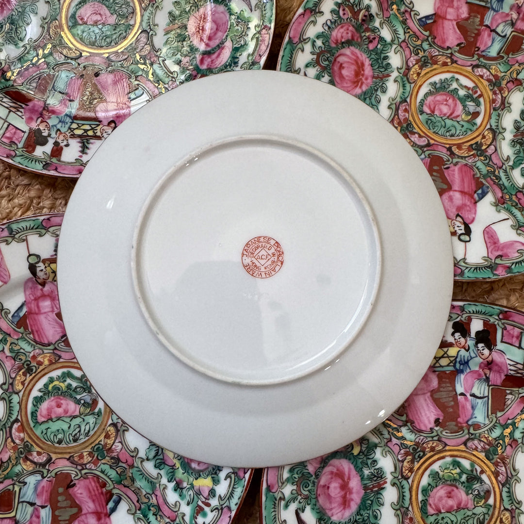 Vintage Rose Medallion Plates - Sold Individually