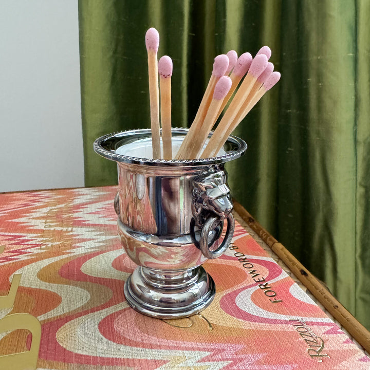 Vintage Mini Urn with Lion Handles