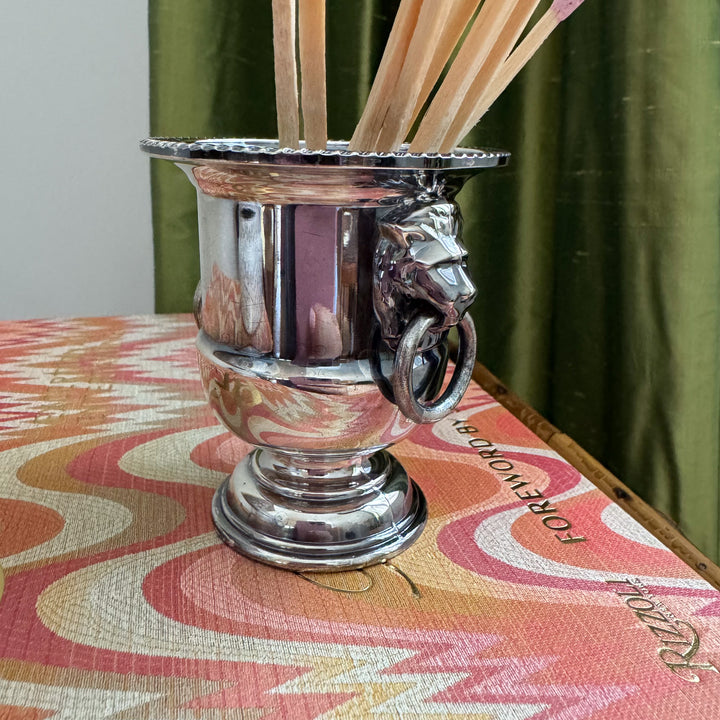 Vintage Mini Urn with Lion Handles