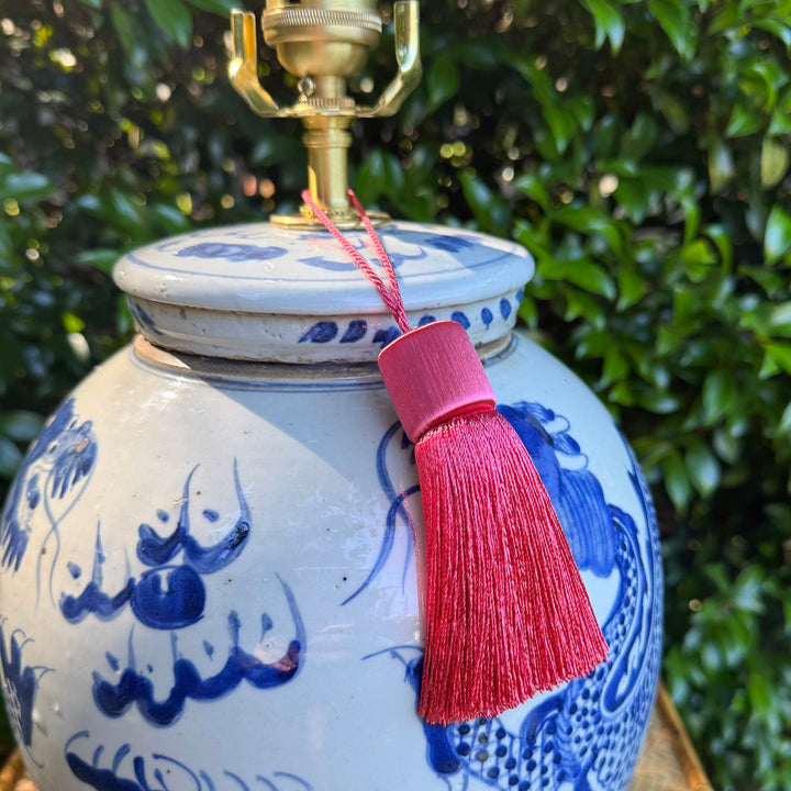 Gathered Manor Tassel - Peony