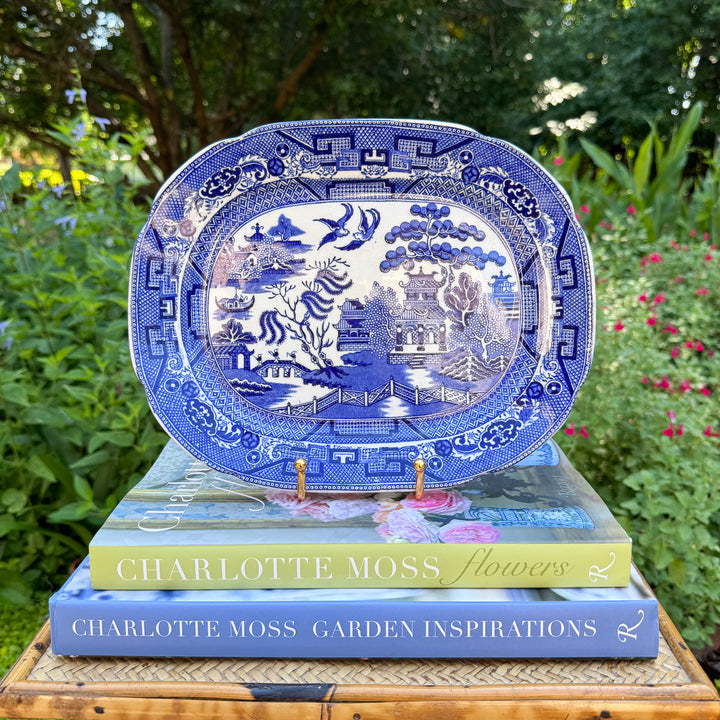 Vintage Blue Willow Platter