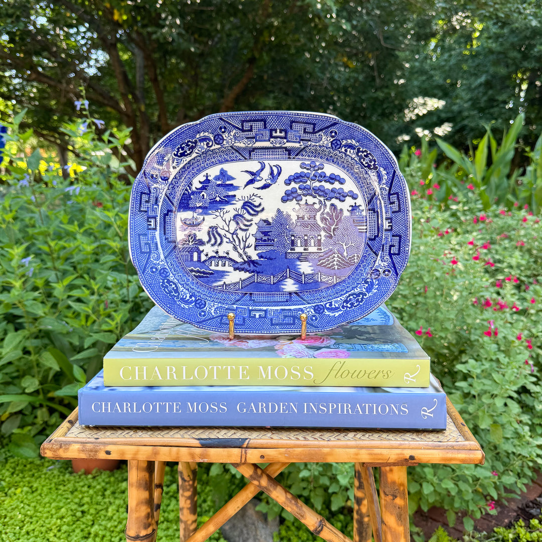 Vintage Blue Willow Platter