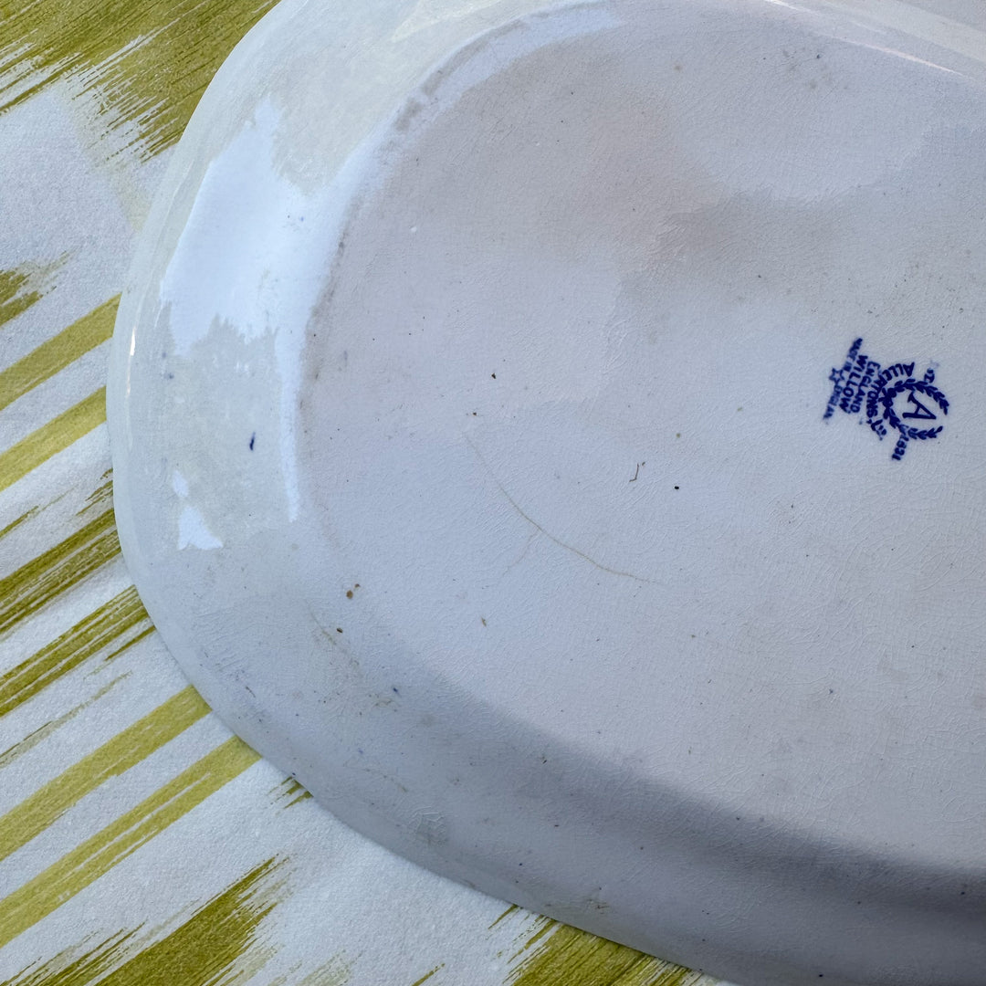Vintage Blue Willow Platter