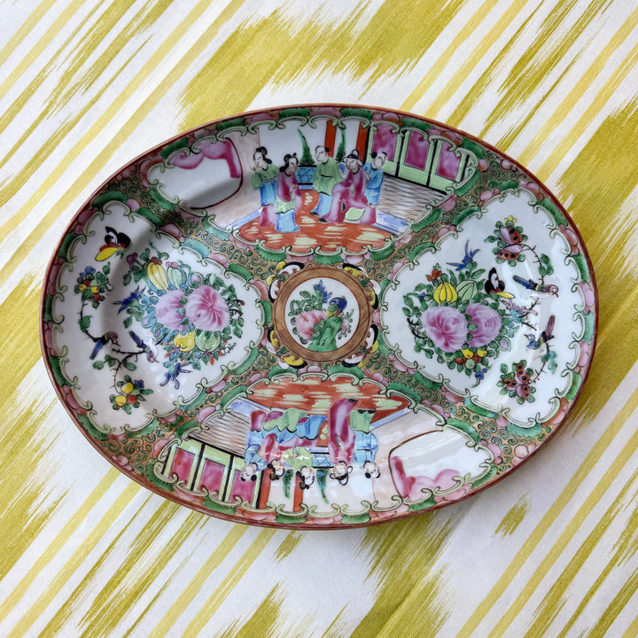 Antique Rose Medallion Platter