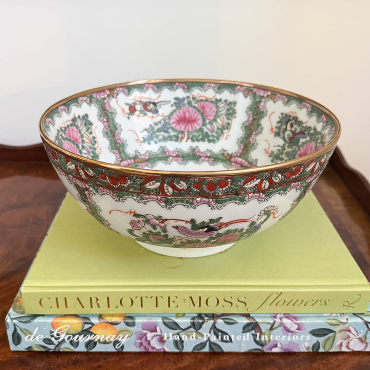 Vintage Rose Canton Bowl