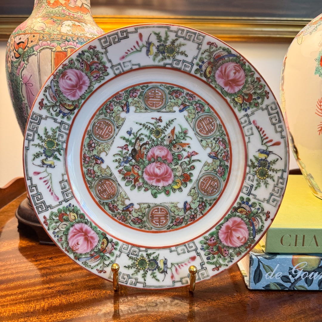 Antique Rose Canton Plate