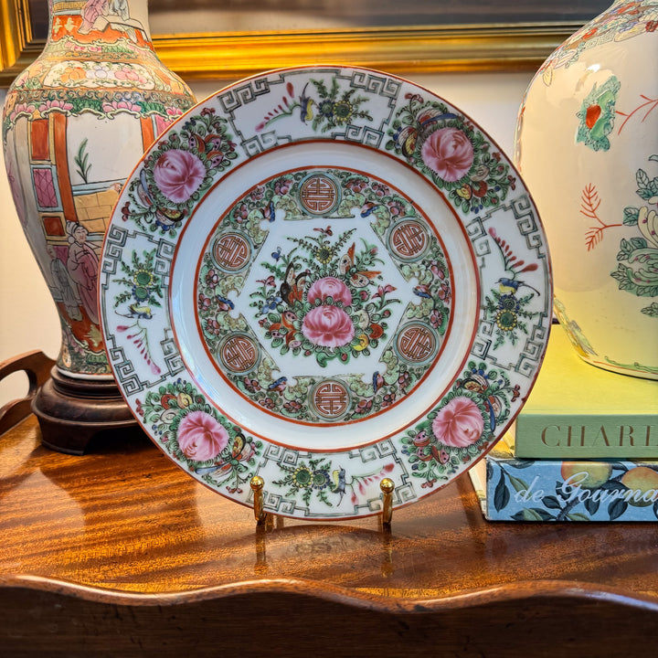Antique Rose Canton Plate