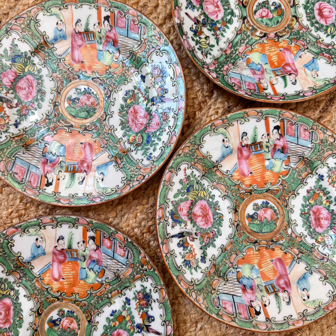 Rose Medallion Plates - Sold Individually