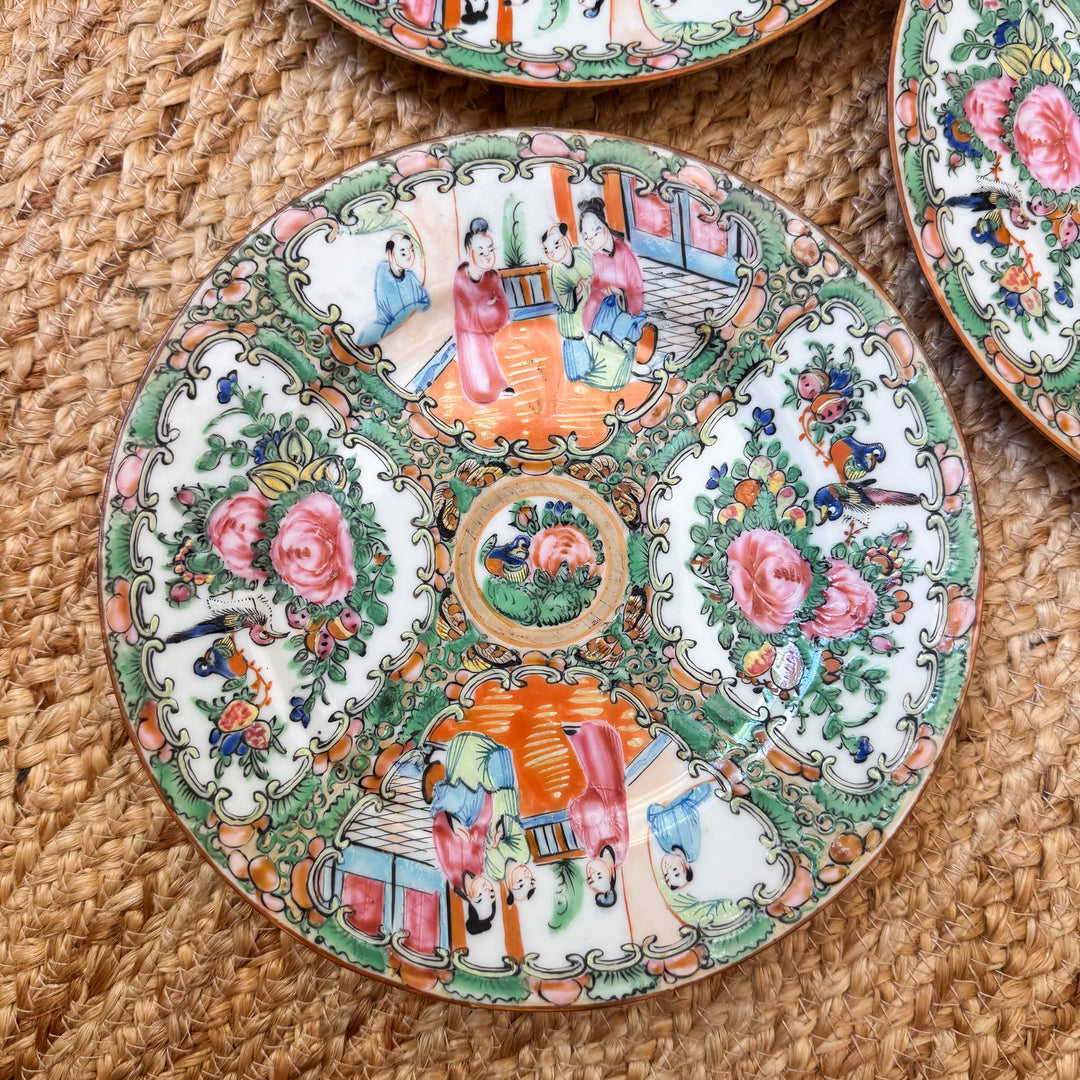 Rose Medallion Plates - Sold Individually