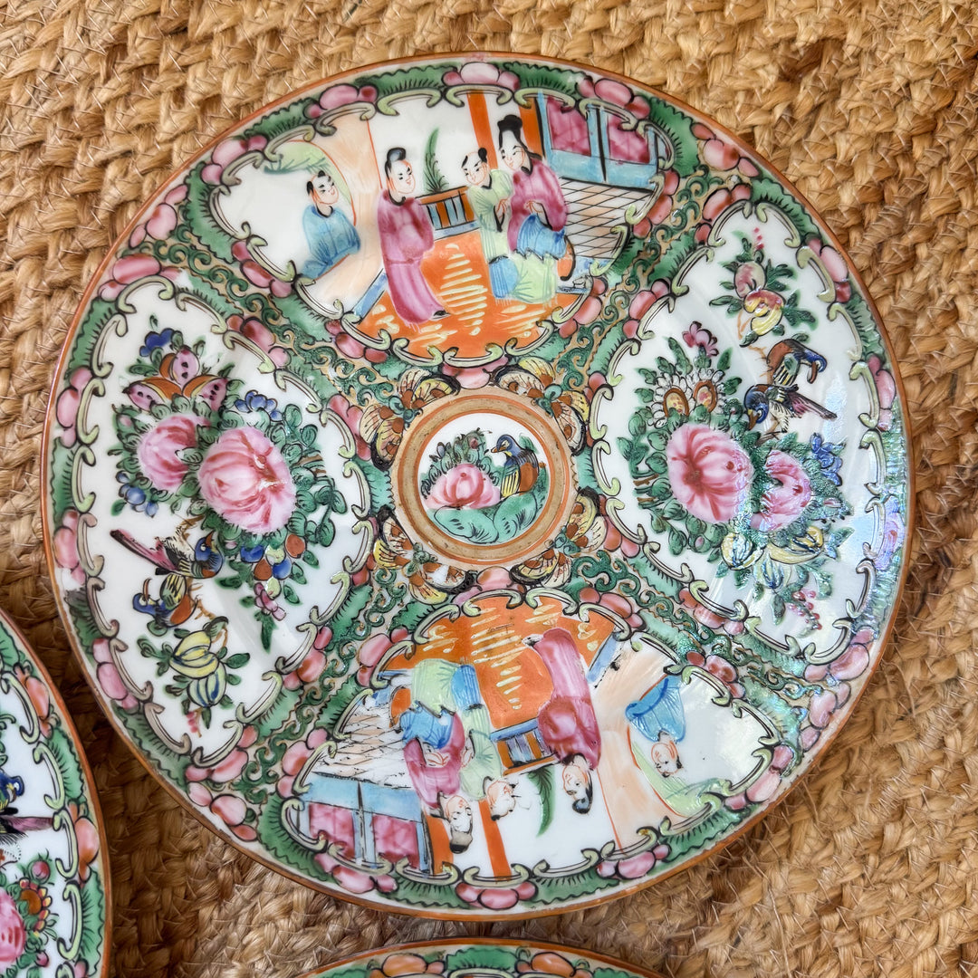 Rose Medallion Plates - Sold Individually