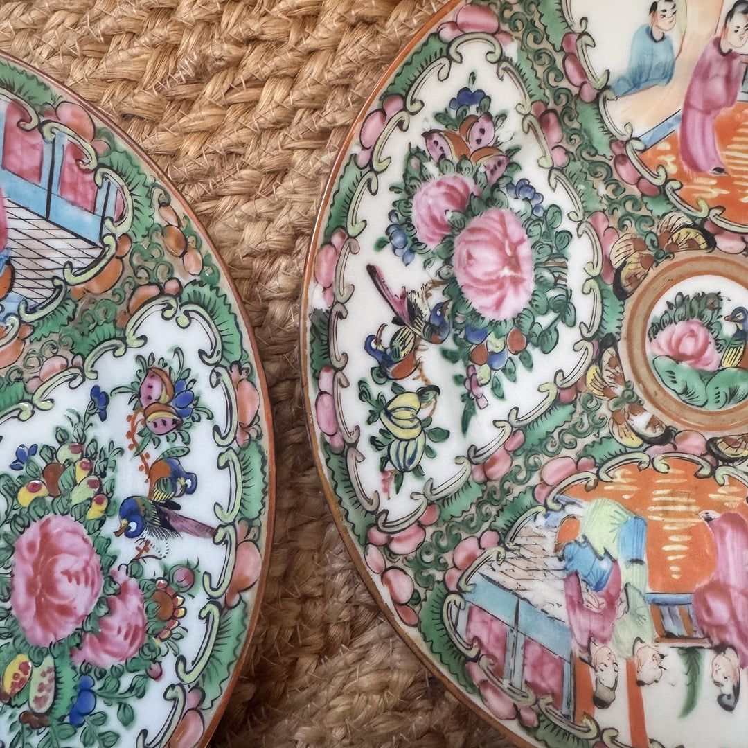 Rose Medallion Plates - Sold Individually