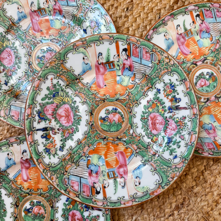 Rose Medallion Plates - Sold Individually
