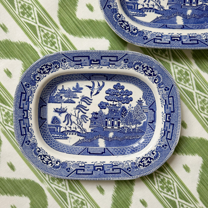 Petite Antique Blue Willow Platter