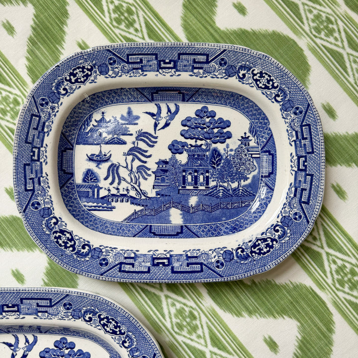 Petite Antique Blue Willow Platter