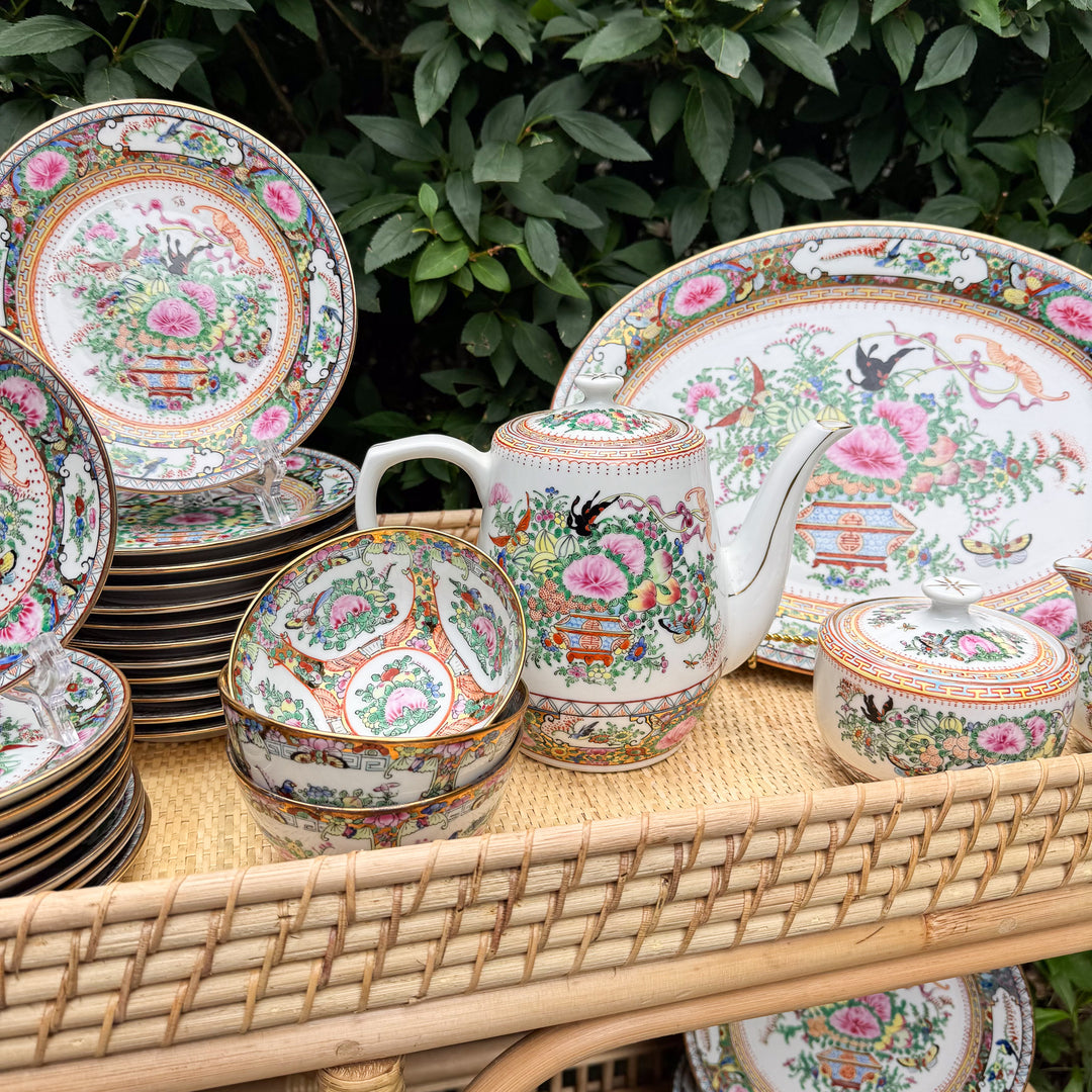 Vintage Famille Rose Teapot