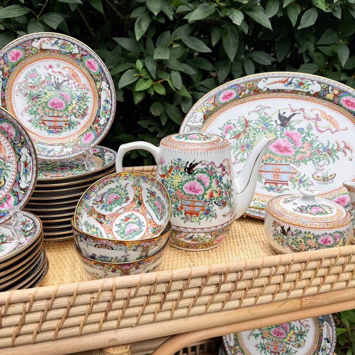 Vintage Famille Rose Teapot
