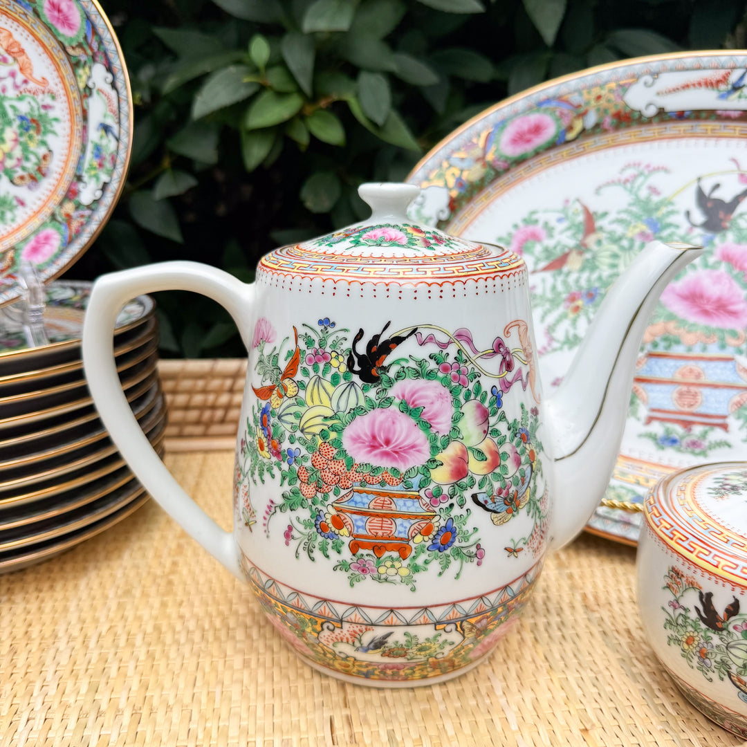 Vintage Famille Rose Teapot