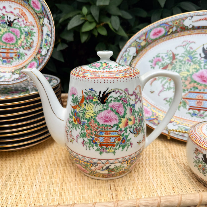 Vintage Famille Rose Teapot