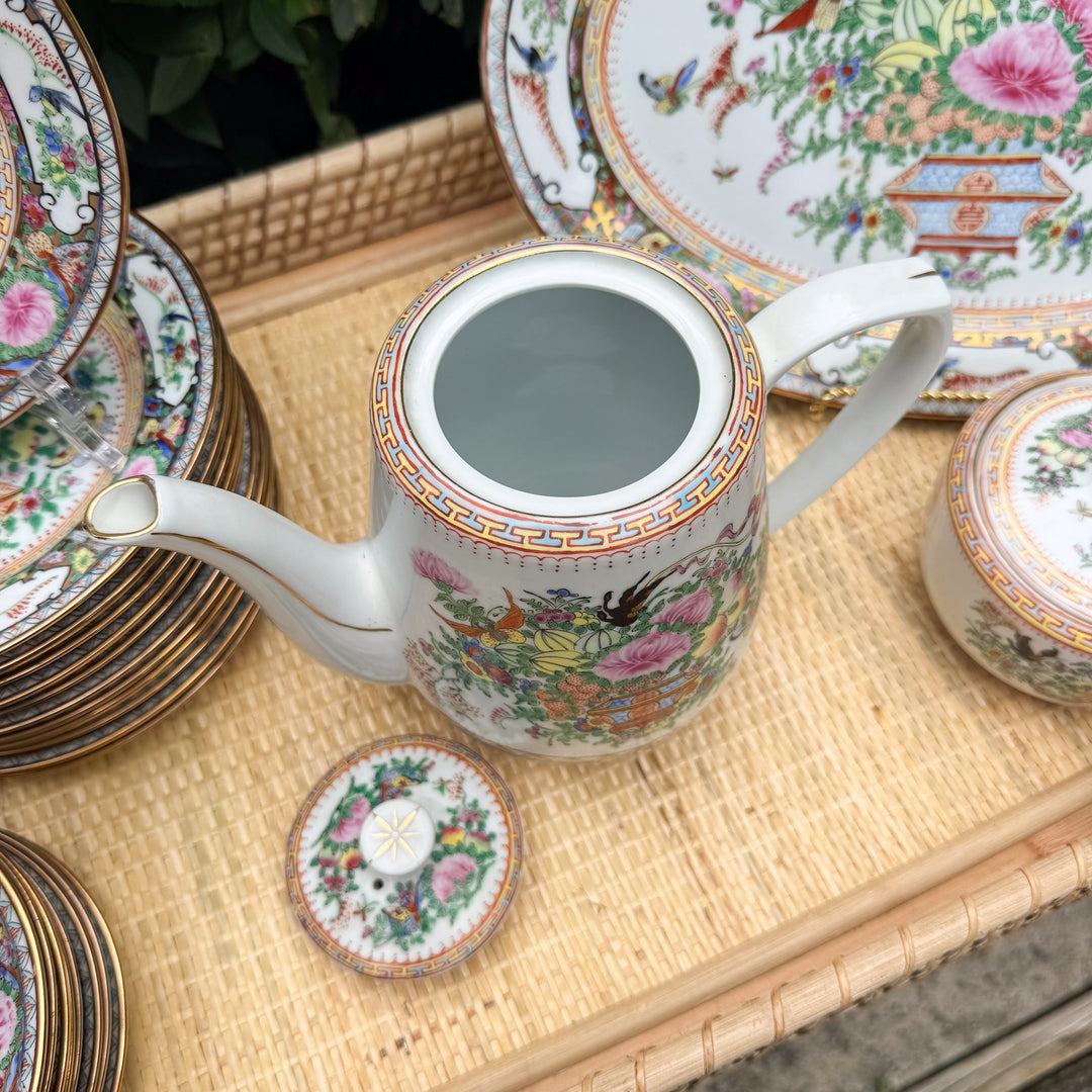 Vintage Famille Rose Teapot